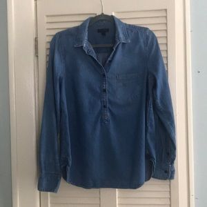 J. Crew Classic Chambray Popover
